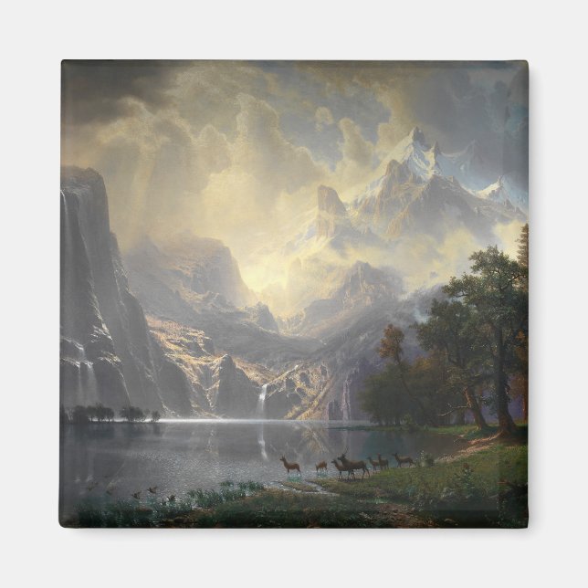 Bland Sierrorna Nevada Kaliforniens landskap i ber Magnet (Framsidan)