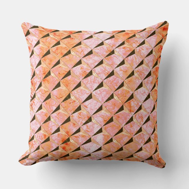 Blanda 3D med lax päls i bakgrunden Kudde (Framsida)