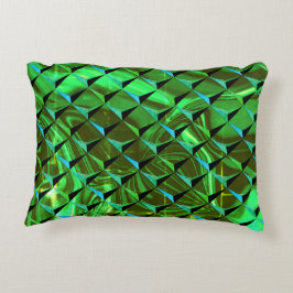 Blanda 3D- och grönt-kurvor eller uppsättningar Prydnadskudde