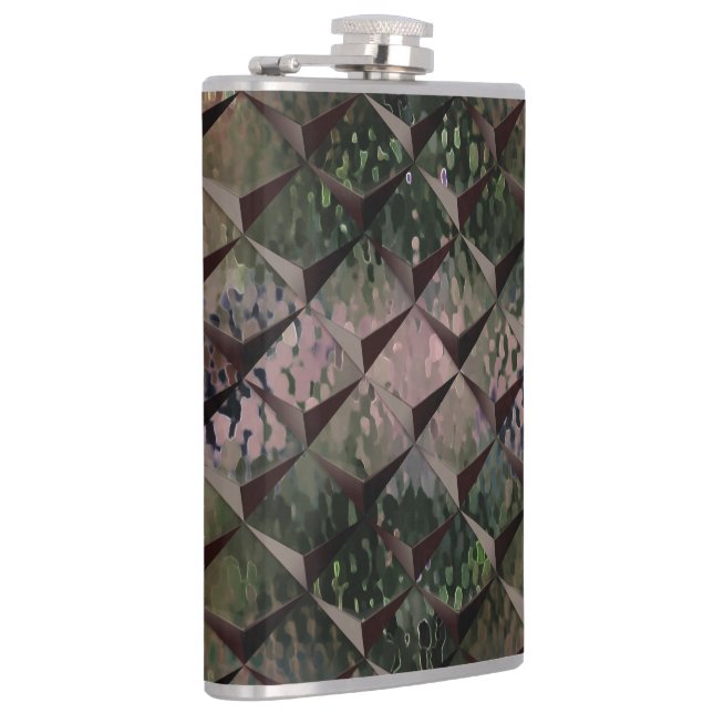 Blanda 3D-rutor med hammarglas av bakgrund T Fickplunta (Höger)