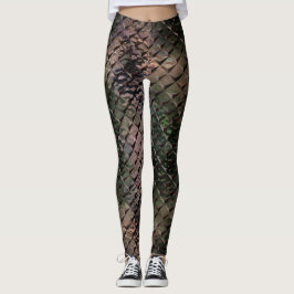 Blanda 3D-rutor med hammarglas av bakgrund T Leggings