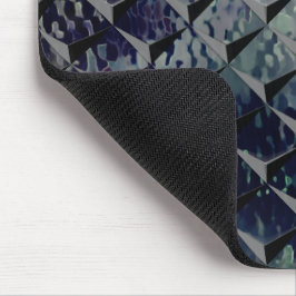 Blanda 3D-rutor med mörk "rökglas" Musmatta