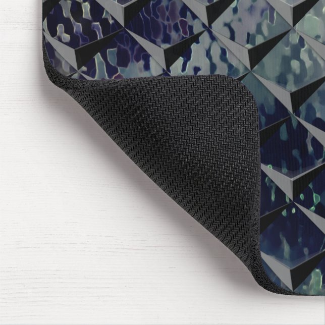 Blanda 3D-rutor med mörk "rökglas" Musmatta (Hörn)