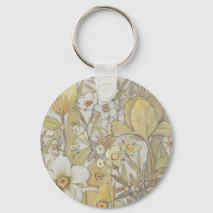 Blanda Blommigt Nyckelring