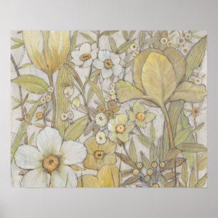 Blanda Blommigt Poster