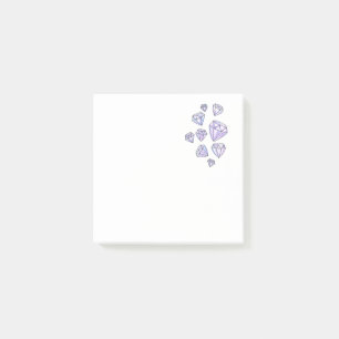Blända diamantanteckningsbok post-it block