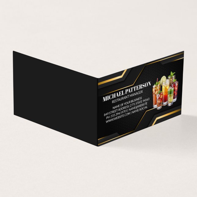 Blanda drycker | Bartender | Blandologi Kort (Utsida)