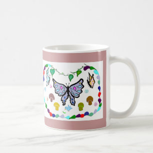 Blanda fjärilar kaffemugg