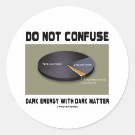 Blanda inte Mörk med Mörk Runt Klistermärke