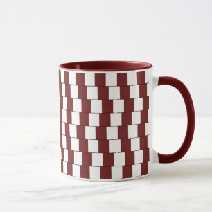 Blanda linjer Bordeaux Mugg