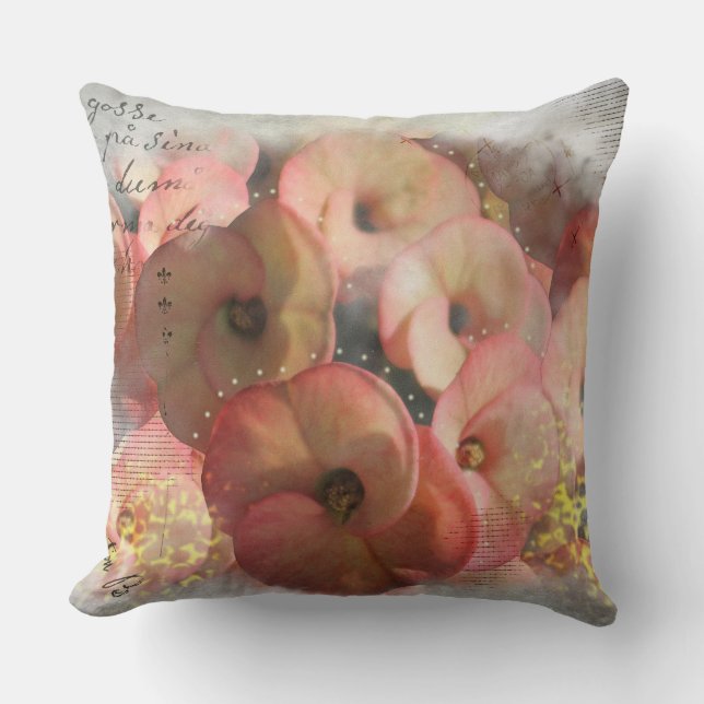 Blanda media för persikoflänsar kudde (Framsida)