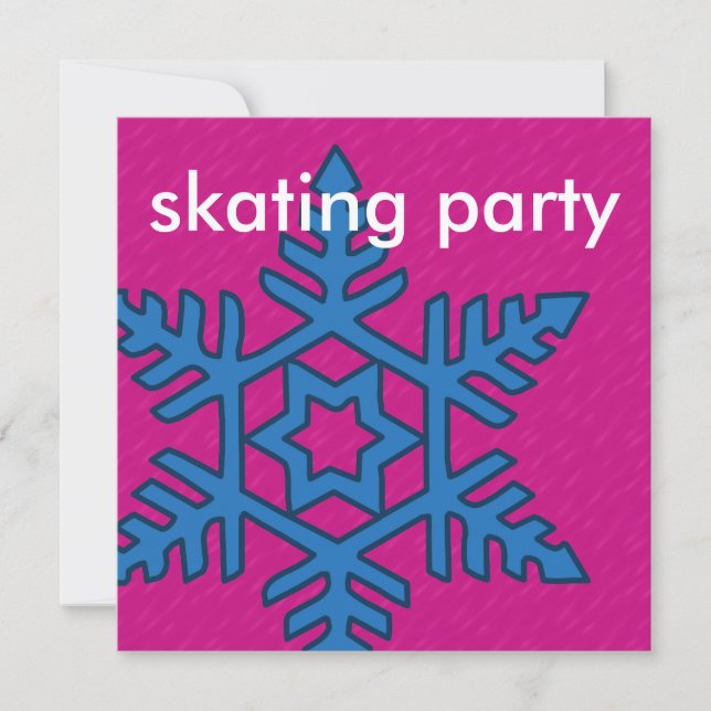 Blanda och matcha insamlingsvinter-snöflingisskal inbjudningar (Framsida)