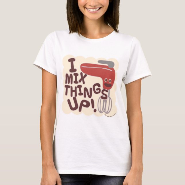 Blanda Sak Up Kitchen Mixer Tecknad Slogan Tröja (Framsida)