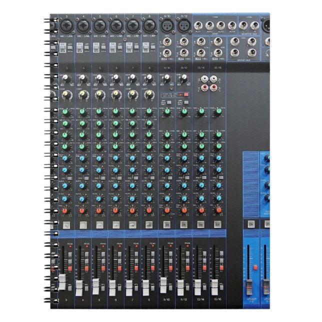 Blanda upp den: Ljud Mixer Essentials Anteckningsbok (Framsidan)