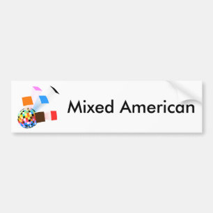 Blandad amerikanskt liv bildekal