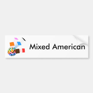 Blandad amerikanskt liv bildekal