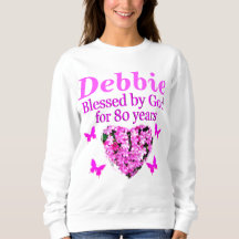 BLANDAD AV GOD 80:E BIRTHDAY SWEATSHIRT