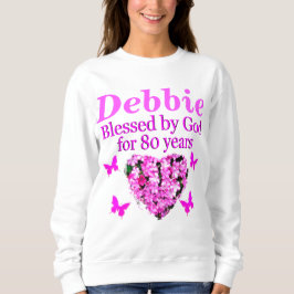 BLANDAD AV GOD 80:E BIRTHDAY SWEATSHIRT TEE