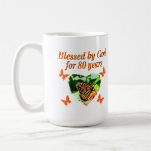 BLANDAD AV GOD I 80 ÅR ÖMSESIDIGT FOTO KAFFEMUGG