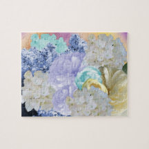 Blandad Blomsterträdgård Jigszawa Puzzle