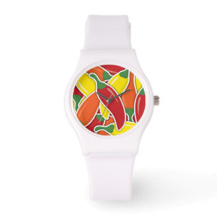 Blandad chilipeppar av funky armbandsur