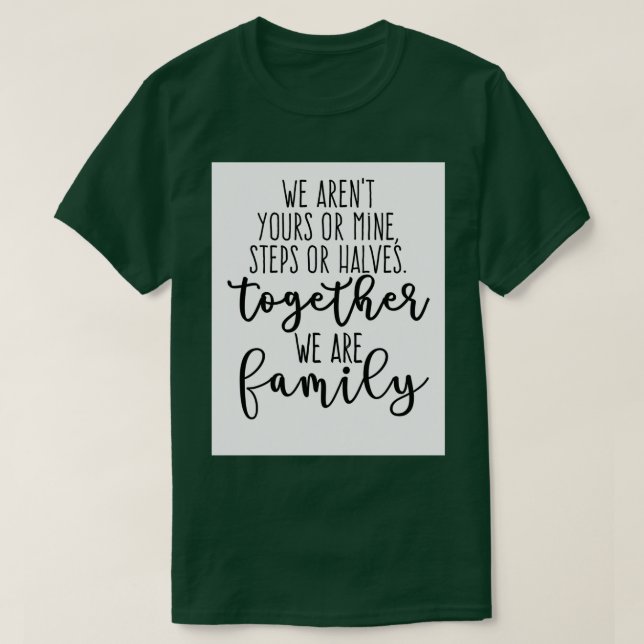 Blandad familj Kärlek T Shirt (Design framsida)