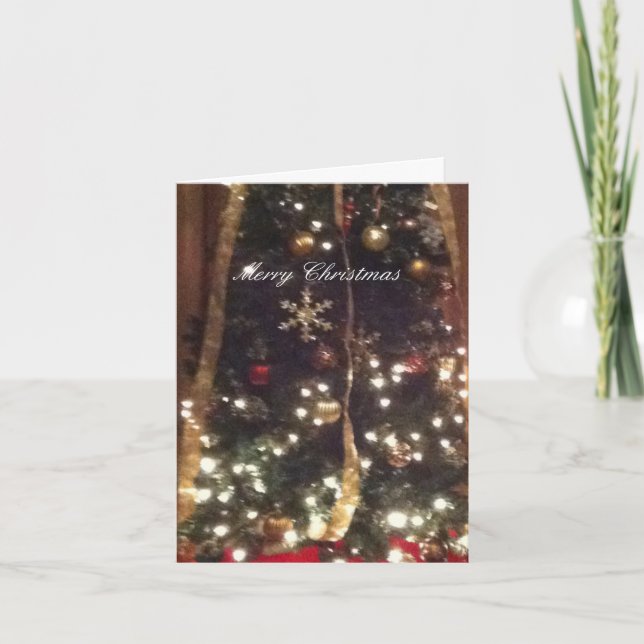 Blandad familjjulkort helgkort (Framsida)