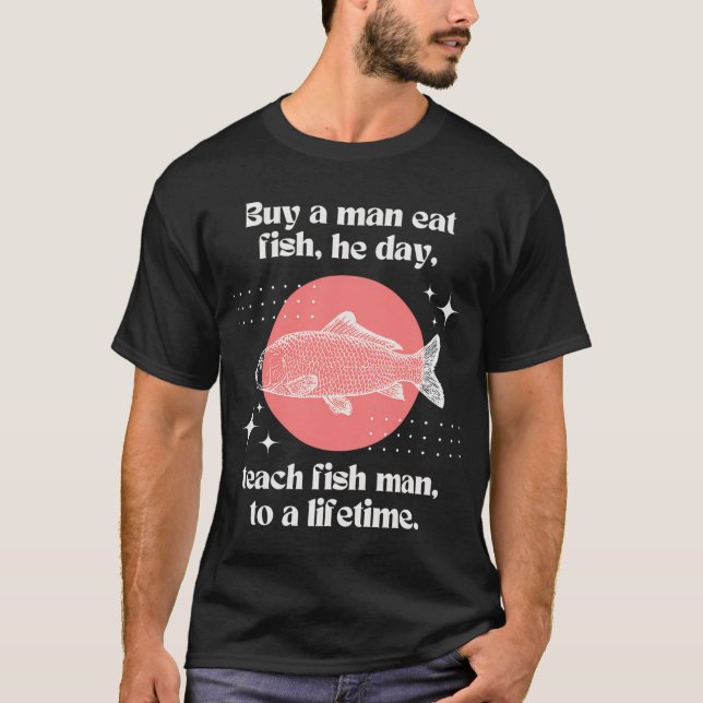 Blandad Fisk Ljus T Shirt (Framsida)