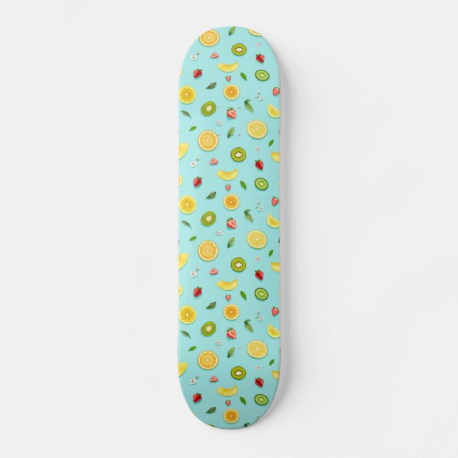 Blandad Frukt Mini Skateboard Bräda 18,5 Cm (Framsida)