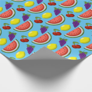 Blandad frukt som slår in papper presentpapper