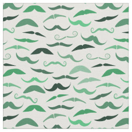 Blandad Grönt mustache Mönster Tyg
