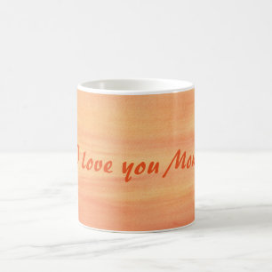 Blandad Gult Orange Solnedgång I kärlek du Mamma M Kaffemugg