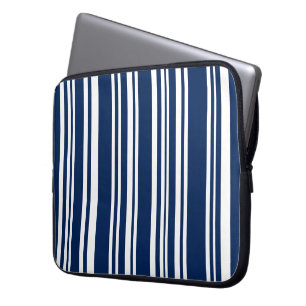 Blandad Indigo och vit Rand Laptop Sleeve