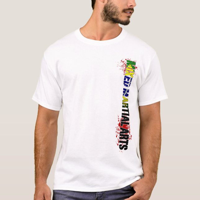 Blandad kampsportlodrät Brasilien Tee Shirt (Framsida)