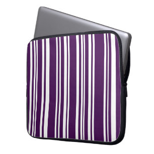 Blandad Lila och vitt Rand Laptop Fodral