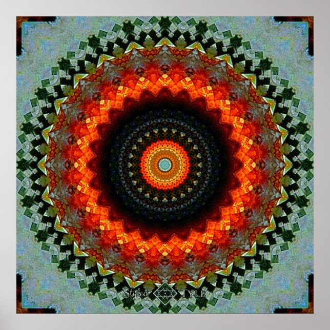 Blandad Mandala Poster (Framsidan)