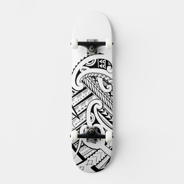 Blandad Maoristyle stam- designskateboarddeck Skateboard Bräda 20,5 Cm (Framsida)