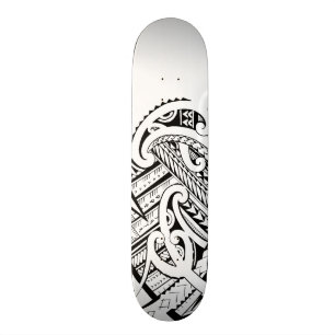 Blandad Maoristyle stam- designskateboarddeck Skateboard Bräda 20,5 Cm