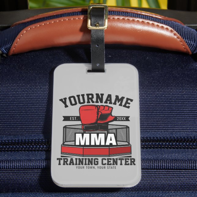 Blandad martialkonst ADD NAMN MMA Fight Training Bagagebricka (Framsida Insitu 2)