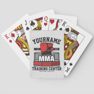 Blandad martialkonst ADD NAMN MMA Fight Training Casinokort
