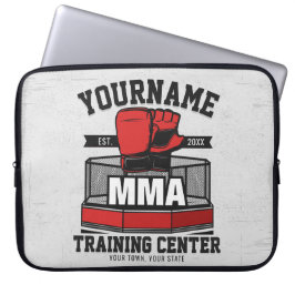 Blandad martialkonst ADD NAMN MMA Fight Training Laptop Fodral