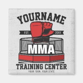 Blandad martialkonst ADD NAMN MMA Fight Training Magnet