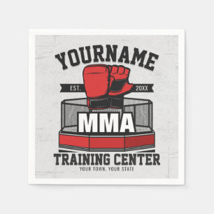 Blandad martialkonst ADD NAMN MMA Fight Training Pappersservett