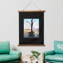 Blandad Media Digital Art Hanging Tapestry