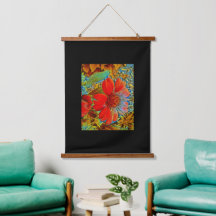Blandad Media Digital Art Hanging Tapestry