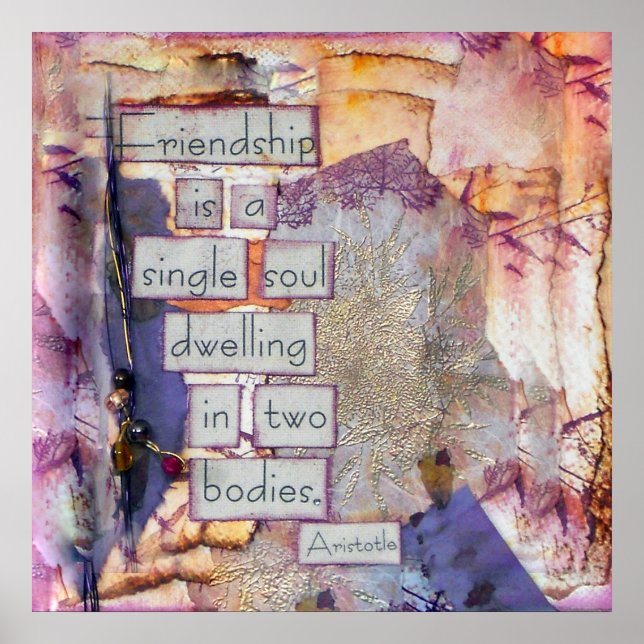 Blandad Media Vänskaps Art Print Poster (Framsidan)