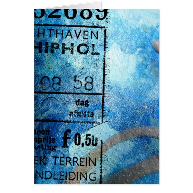 Blandad mediaAbstrakt 08 58 Hälsningskort (Framsidan)