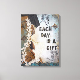 Blandad mediegrafik varje dag är en gifttobatt canvastryck