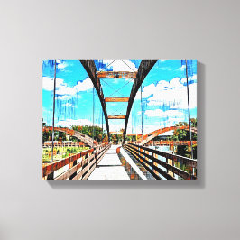 Blandad mediekanalkonst canvastryck