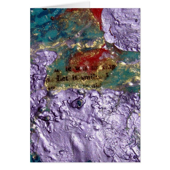 Blandad mediekollage för Abstrakt Hälsningskort (Framsidan)